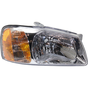 Headlight Assembly for Hyundai Accent 2000-2002, Right Passenger, Halogen, Suitable for Hatchback/Sedan, Replacement