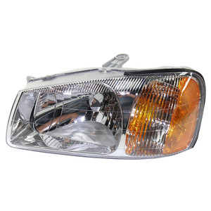 Headlight Assembly for Hyundai Accent 2000-2002, Left Driver Side, Halogen Light, Suitable for Hatchback/Sedan, Replacement