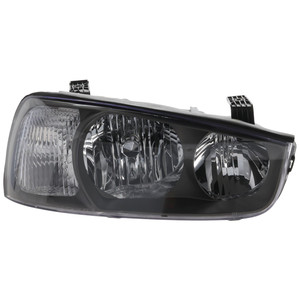 Headlight Assembly for Hyundai Elantra 2001-2003, Right Passenger Side, Halogen Light, Replacement