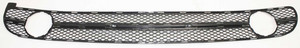 Front Bumper Grille Mesh Insert for Volkswagen Beetle 1998-2000, Center, Textured Black, with Fog Light Hole, Replacement