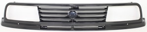 Grille for Suzuki Sidekick 2-Door 1989-1995, Painted Black Plastic Shell and Insert, Replacement