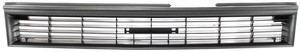 Painted Dark Gray Shell and Insert Grille for 1988-1992 Toyota Corolla Sedan and Wagon, 2WD (Two-Wheel Drive), Replacement