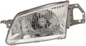 Headlight Assembly for Mazda Protege 1999-2000, Left Driver, Halogen, Replacement