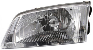 Headlight Assembly for Mazda 626 2000-2002, Left Driver, Halogen, without Bracket, Replacement