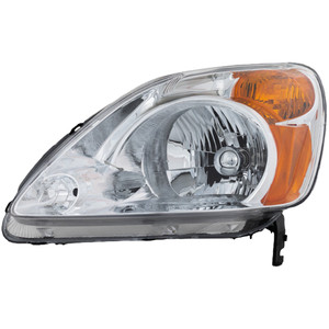 Headlight for Honda CR-V 2002-2004, Left Driver Side, Lens and Housing, Halogen, Replacement