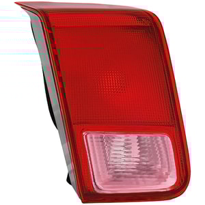 Tail Light for Honda Civic 2001-2002 Sedan, Left Driver, Inner, Lens and Housing, Clear and Red Lens, Replacement