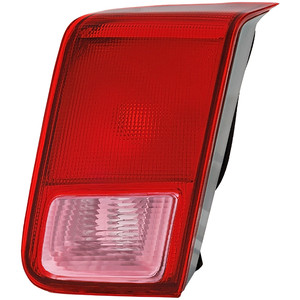 Tail Light for Honda Civic Sedan 2001-2002, Right Passenger, Inner, Lens and Housing, Clear and Red Lens, Replacement