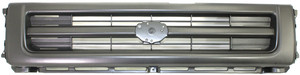 Center Grille for 1992-1995 Toyota Pickup, Painted Dark Argent Shell and Insert, 4WD (Four-Wheel Drive), Replacement