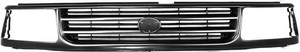Gray Shell and Insert Grill for Toyota T100 1993-1998, Replacement
