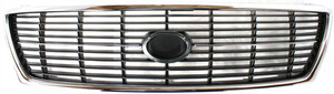 Grille for 1998-1999 Toyota Avalon, Painted Silver Shell with Painted Gray Insert, Replacement