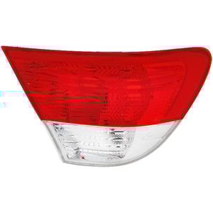 Tail Light for BMW 3-Series (2000-2003) Coupe, Left Driver, Outer, Lens and Housing, Clear and Red Lens, To March 2003, Replacement Models: 320i, 323i, 325i, 328i, 330i.