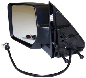 Outside Rear View Mirror for 2008 - 2012 Jeep Liberty, Left Driver Side, Power, with Memory and Fold-Away Assembly,  57010187AF, Replacement
