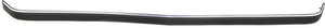 Front Bumper Molding Impact Strip for C/K Full Size Pickup 1988-2002, 1-Piece Type, Plastic, Black/Chrome, Replacement