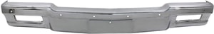 Front Bumper Face Bar for Chevrolet Caprice 1980-1990, Chrome, Without Molding Holes, Replacement