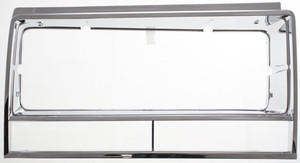 Chrome Headlight Door for Chevrolet El Camino (1982-1987) and Malibu (1982-1983), Right Passenger, Replacement