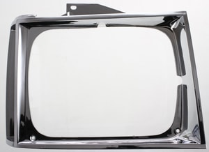 Headlight Door Chrome for Chevrolet S10 Pickup 1982-1990 Right Passenger, Replacement