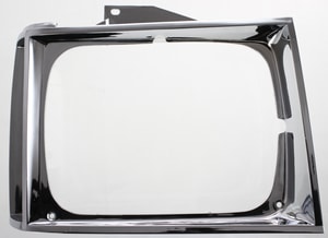 Headlight Door Chrome for Chevrolet S10 Pickup 1982-1990 Right Passenger, Replacement