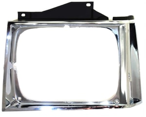 Chrome Headlight Door for 1982-1990 Chevrolet S10 Pickup, Left Driver Side, Replacement