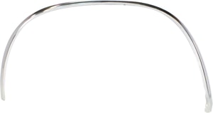 Front Wheel Opening Molding, Chrome for Chevrolet S10 Pickup 1982-1993, S10 Blazer 1983-1994, Left Driver, Replacement