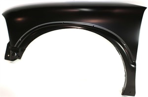 Primed (Ready to Paint) Front Fender for Chevrolet S10 Pickup (1994-2004) and Blazer (1995-2005), Left Driver, 4WD (Four-Wheel Drive) S10/Sonoma with ZR2 Pkg.(Wide Stance Suspension), Flare Holes, Replacement
