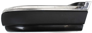 Front Bumper End for Chevrolet S10 Pickup (1994-1997), Left Driver Side, Primed (Ready to Paint), with Side Molding Holes, Replacement