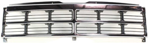 Grille for 1991-1996 DAKOTA, Chrome Shell/Painted Black Insert, Replacement