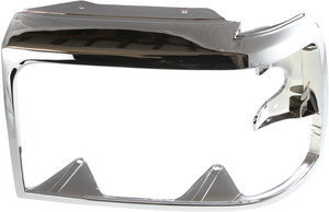 Headlight Door for Ford F-Series 1992-1997, Chrome, Left Driver, Replacement Models: F-150, F-250, F-350