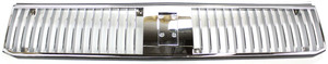 Grille for 1989-1991 Oldsmobile Cutlass Ciera with Single Headlights, Featuring Chrome Shell and Insert, Replacement
