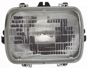 Headlight Assembly for Chevrolet C/K Full Size 1978-2002, Express Van 1996-2017, 7 x 6 in. Capsule Style, Halogen, Sealed Beam, Right Passenger=Left Driver, Replacement