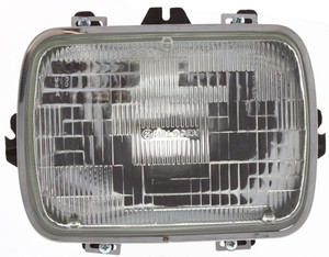 Headlight Assembly for Chevrolet C/K Full Size 1978-2002, Express Van 1996-2017, 7 x 6 in. Capsule Style, Halogen, Sealed Beam, Right Passenger=Left Driver, Replacement
