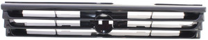 Grille for 1991-1992 Nissan Sentra, Black Shell and Insert, Replacement