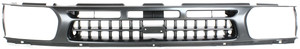 Grille for Nissan Pathfinder 1996-1999, Dark Argent Painted Shell and Insert, Replacement