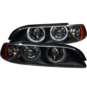 Front Headlight Assembly for 1997 - 1998 BMW 528i, Right Passenger Side Replacement Housing / Lens / Cover, Halogen Headlight to March 1998, Composite  63128362526, Replacement