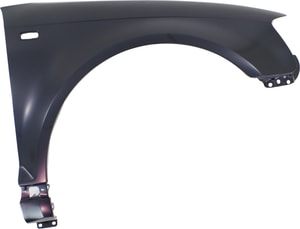 Front Fender for Audi A3 2006-2008, Right Passenger, Primed (Ready to Paint), Steel, with Side Marker Light Holes, Replacement