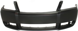 Front Bumper Cover for Dodge Avenger 2008-2010, Primed (Ready to Paint), with Fog Light Holes, Replacement