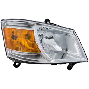 Headlight Assembly for Dodge Grand Caravan 2008-2010, Right Passenger, Halogen, Replacement (CAPA Certified)