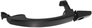 Front Exterior Door Handle for Chevrolet Aveo 2007-2011 Right Passenger = Left Driver, Smooth Black, with Keyhole, Cover and Lever =Rear, Replacement