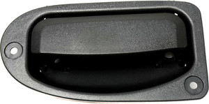 Interior Rear Door Handle for Ford Ranger (1993-2011) / Mazda Pickup (1998-2010), Left Driver, Textured Black, Plastic, Replacement