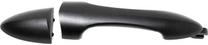Rear Exterior Door Handle for Ford Focus 2000-2007, Right Passenger=Left Driver, Textured Black with Cap, Cover, Pad, and Handle, Replacement