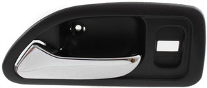 Front Interior Door Handle in Chrome Gray for 1994-1997 Honda Accord, Left Driver, Sedan/Wagon DX Model, LX - Canada Built, Replacement