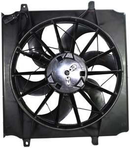 Radiator Fan Assembly for Jeep Liberty 2004-2007, Gas, Without Heavy Duty Cooling, Replacement