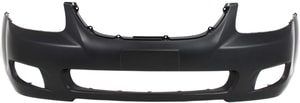 Front Bumper Cover for Spectra 2007-2009, Primed (Ready to Paint), Suitable for 4-Door Sedan, Replacement