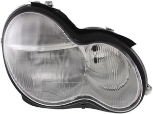 Headlight for Mercedes-Benz C-Class Sedan (2001-2007), Right Passenger Side, Lens and Housing w/o Bulb and Ballast, Xenon, (203) Chassis, Replacement