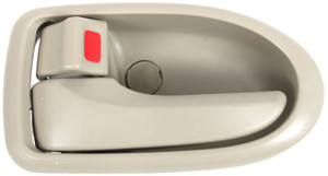 Beige Front Interior Door Handle for Mazda MPV 2000-2006, Left Driver Side, Equates to Rear, Replacement