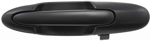 Front Exterior Door Handle for Mazda MPV 2000-2006, Right Passenger Side, Smooth Black, without Keyhole, without Keyless Entry, Plastic, Replacement
