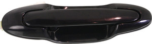 Rear Exterior Door Handle for Mazda MPV 2000-2006, Left Driver, Smooth Black, Plastic, Replacement