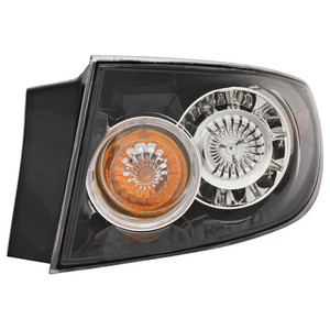 Tail Light Assembly for Mazda 3 Sedan 2007-2009, Right Passenger Side, LED Type, Replacement