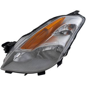 Headlight Assembly for Nissan Altima Coupe 2008-2009, Left Driver Side, Halogen, Replacement