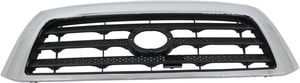 Grille for 2007-2009 Toyota Tundra, Chrome Shell with Painted Black Insert, Without Sport Package, SR5 Model, Replacement