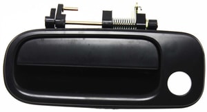Front Exterior Door Handle for Toyota Camry 1992-1996, Left Driver, Smooth Black with Keyhole, Replacement